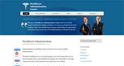 Desktop Screenshot of healthadmincenter.com